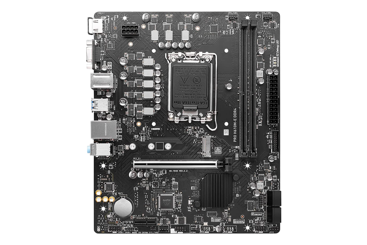 مادربرد ام اس آی مدل MSI PRO H610M-E DDR4